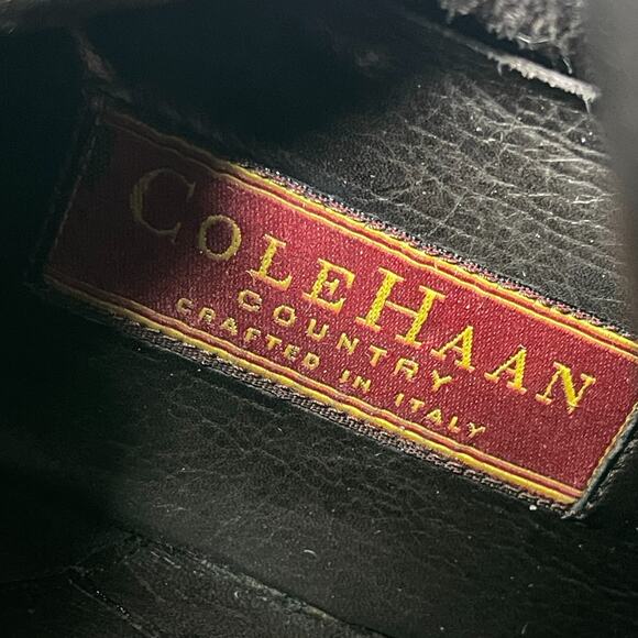 Cole Haan Boots Womens 10 B 10B Country Italy Ankle Bootie Heels Brown Leather - Picture 10 of 10